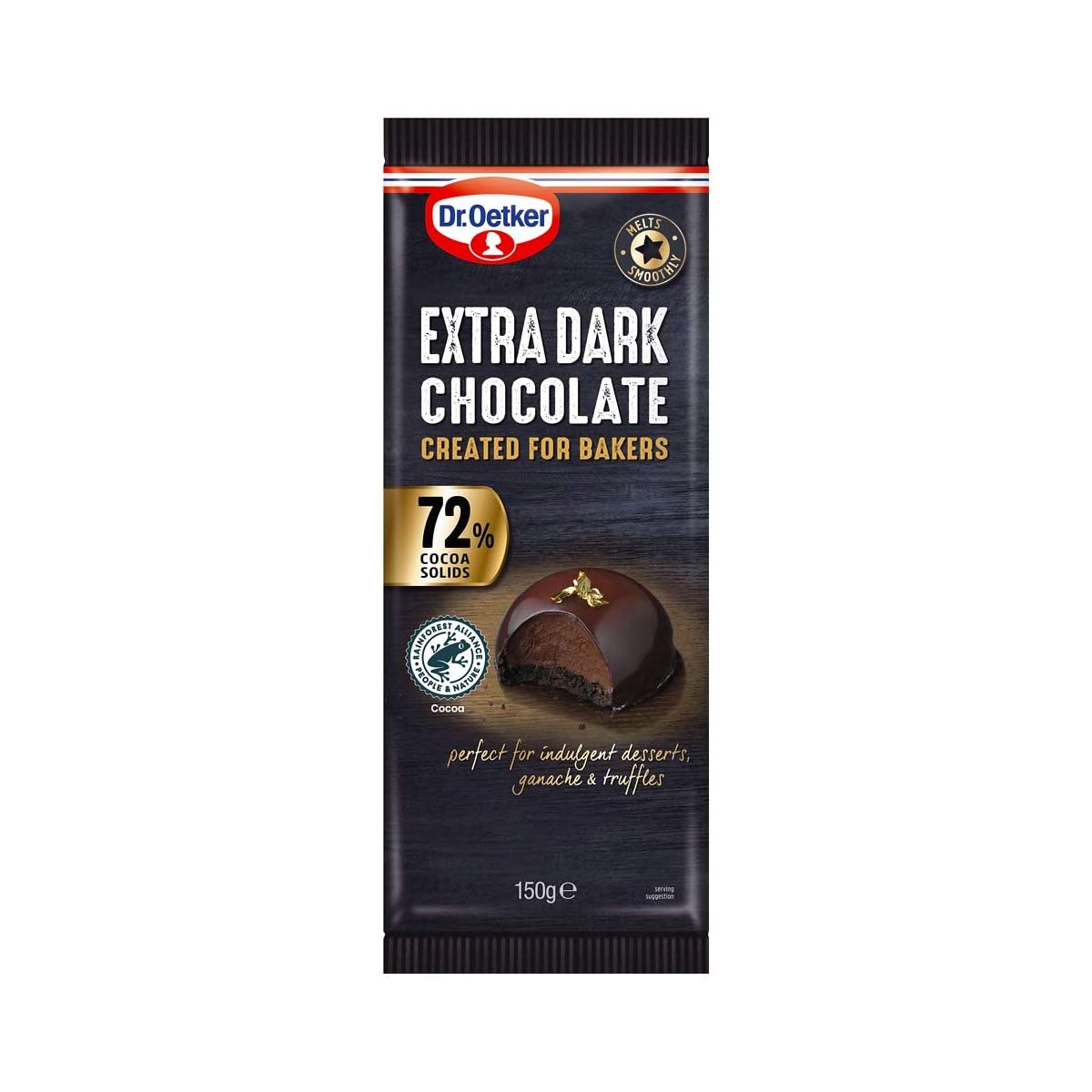 Dr.Oetker 72% Cocoa Extra Dark Chocolate 150g