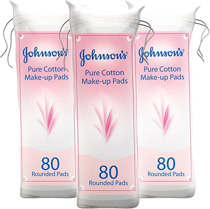 Johnsons Cotton Pads  80s Tri Pack