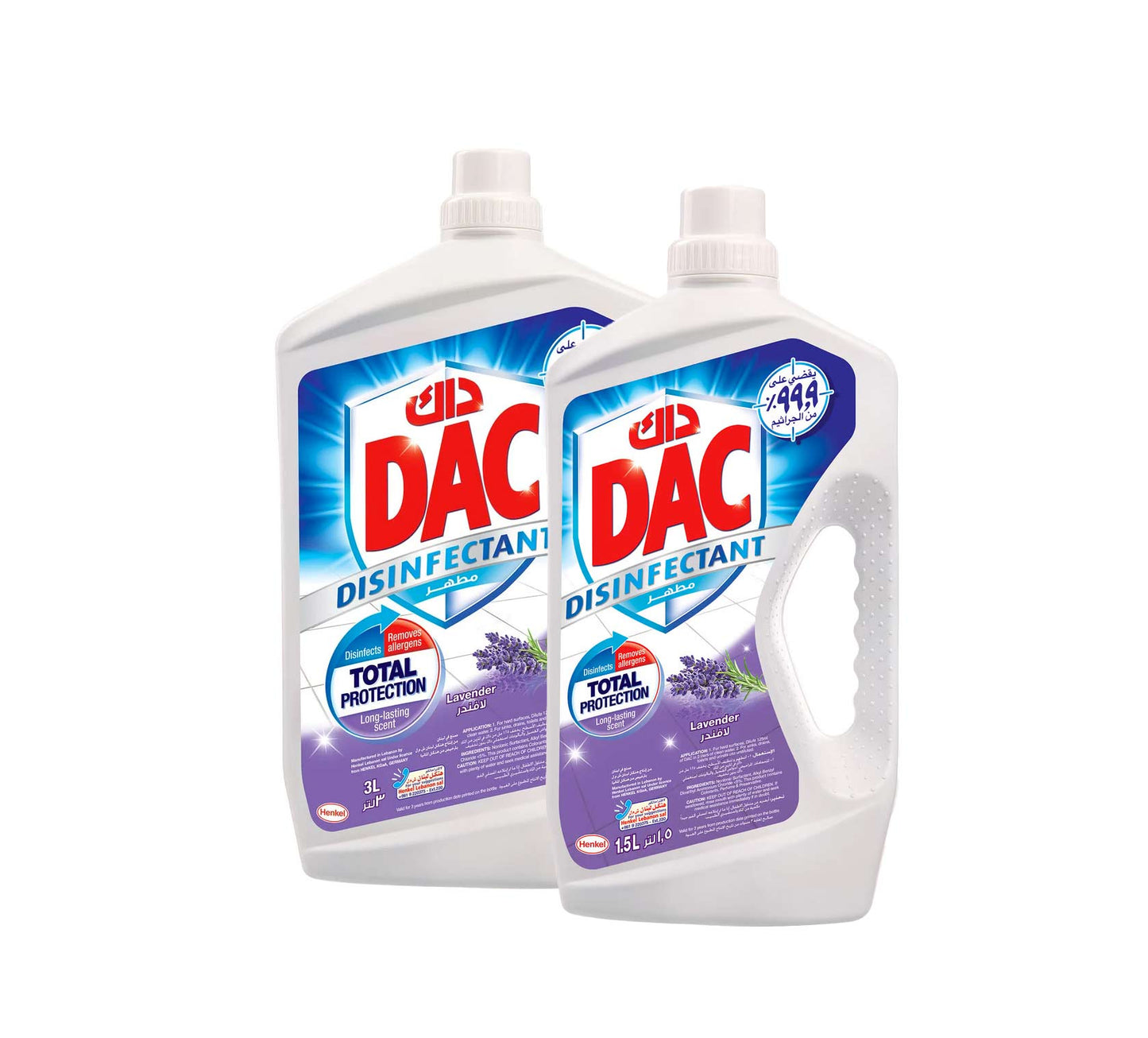 DAC Disinfectant Lavender 3 + 1.5 Liter @ 10% off