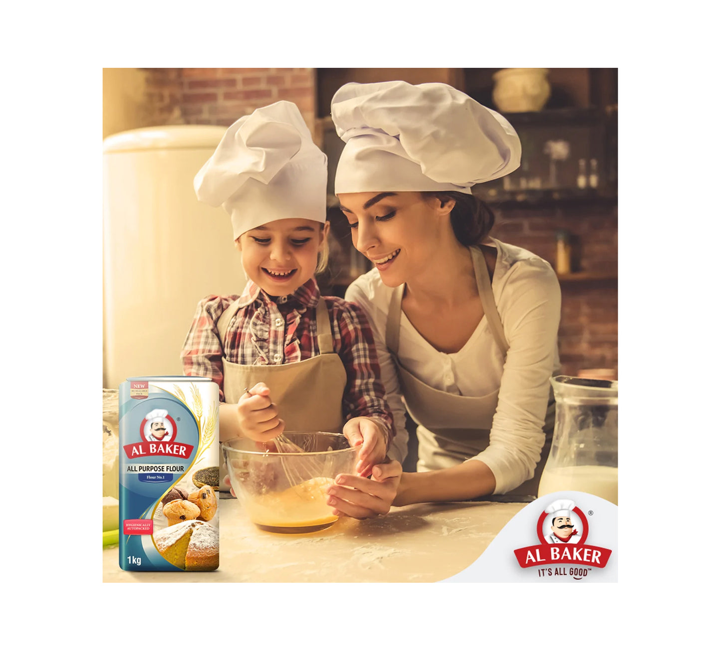 Al Baker All Purpose Flour No.1 (Maida) 1kg