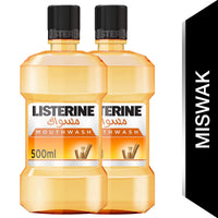 Listerine Miswak Mouth Wash 500ml Twin Pack 20% off