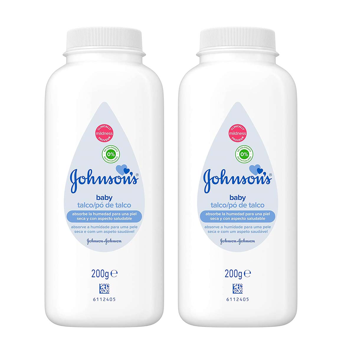 Johnsons Baby Powder 200g Twin Pack 20% off