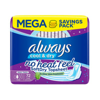 Always Sanitary Pads Clean & Dry Maxi Thick Large With Wings 72pcs