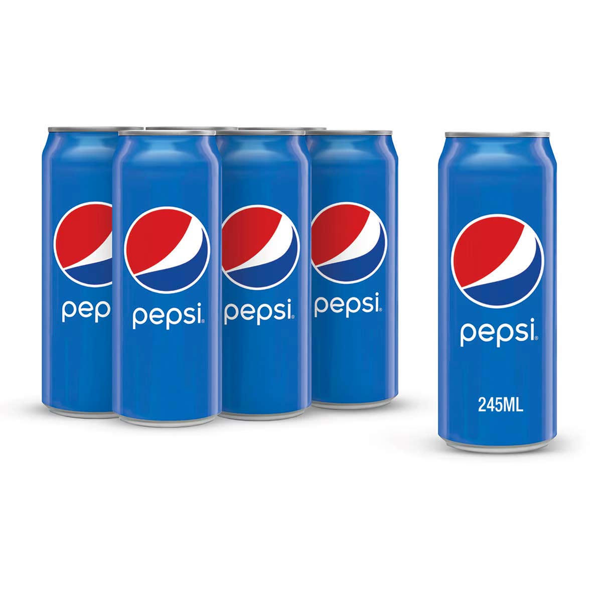 Pepsi Carbonated Soft Drink Cans 6 x 245ml