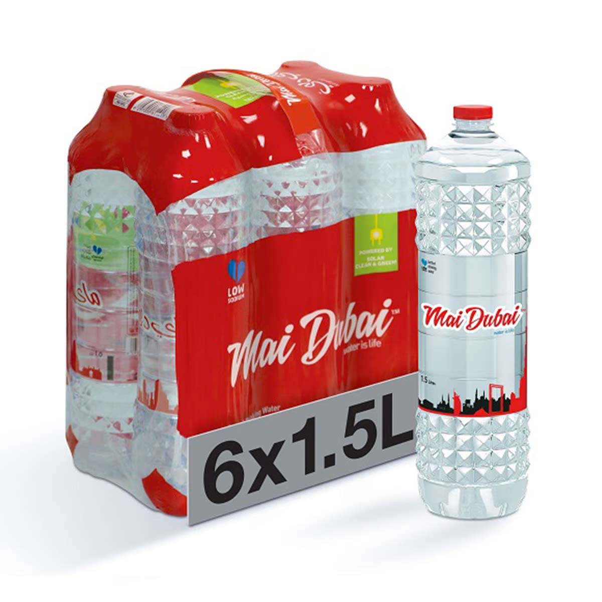 Mai Dubai Drinking Water Value Pack 6 x 1.5Litre