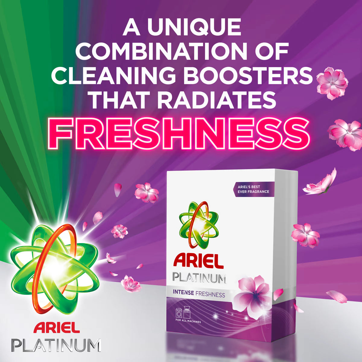 Ariel Platinum Intense Freshness Detergent Powder 2.25 Kg