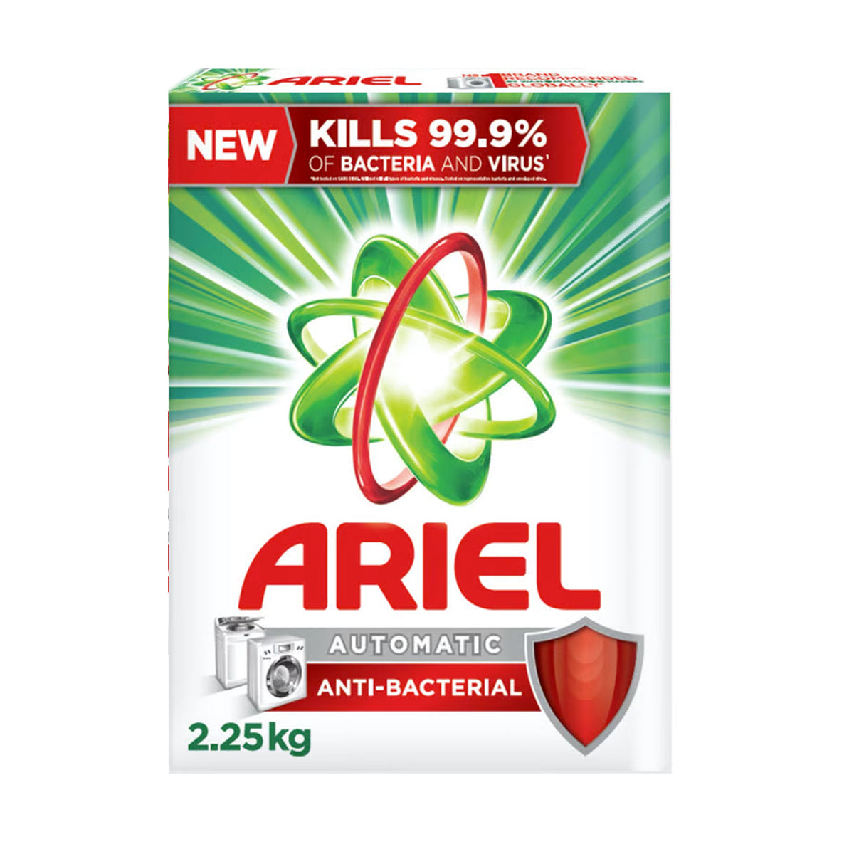 Ariel Antibacterial Laundry Detergent Automatic 2.25kg