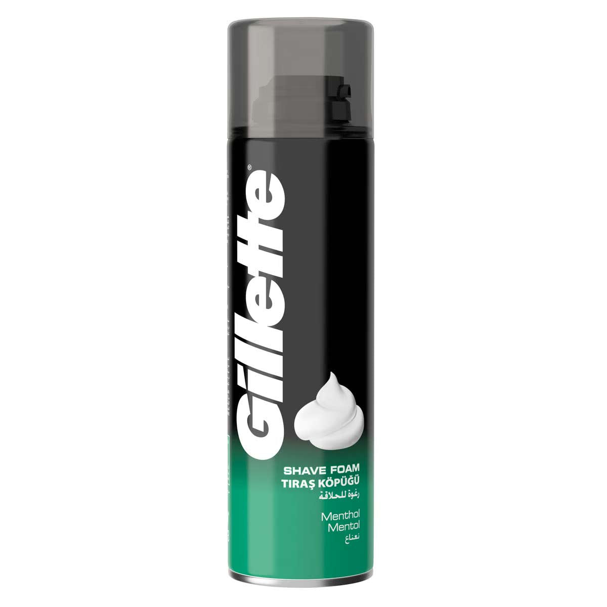 Gillette Classic Menthol Mens Shaving Foam 200ml