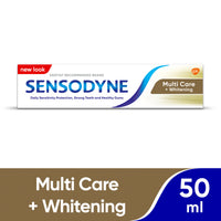 Sensodyne Toothpaste for Sensitive Teeth with Multi Care + Whitening 50ml