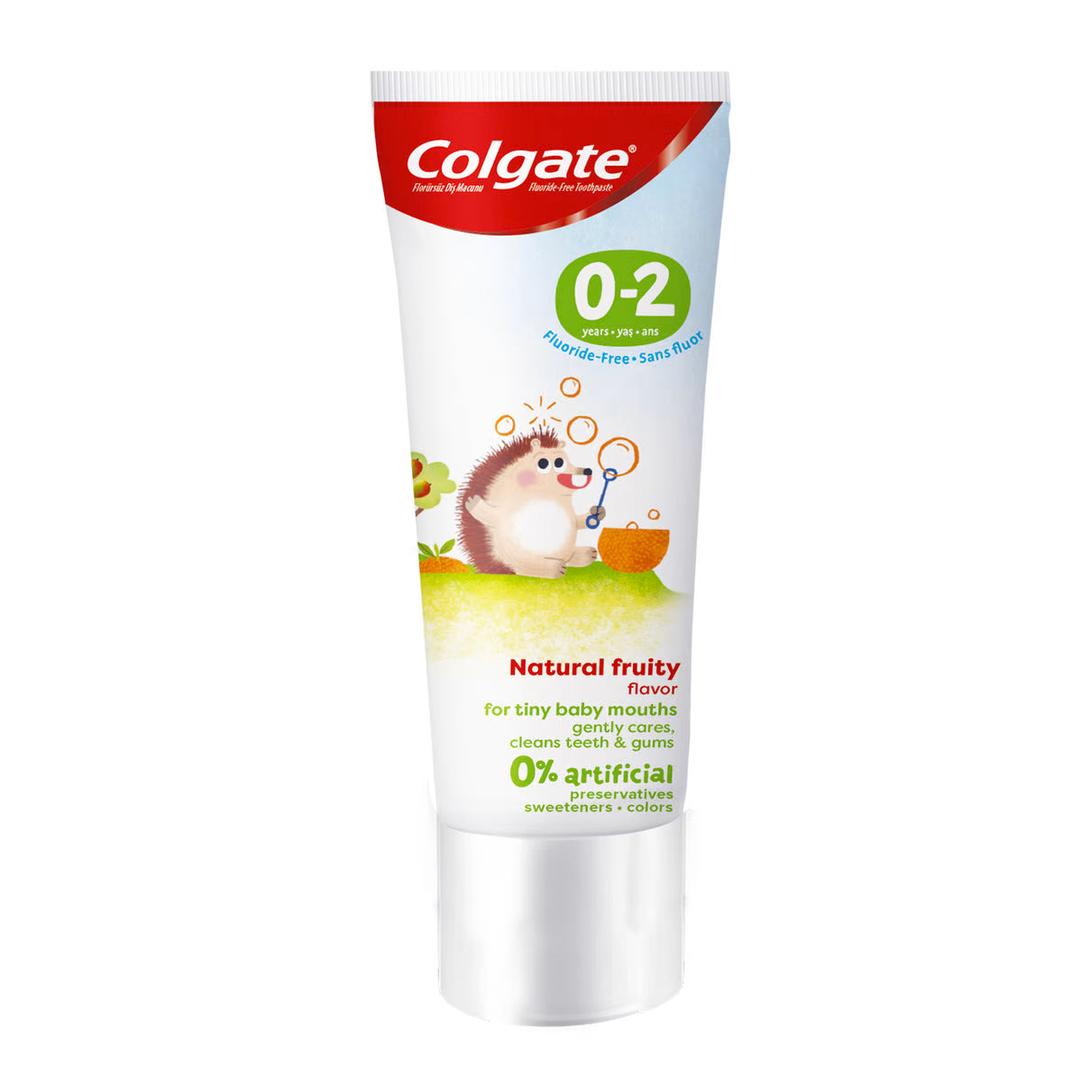 Colgate Toothpaste for Kids 0-2 years Natural Fruity Flavour with 0% Artificial preservatives, sweetners & colors 40ml