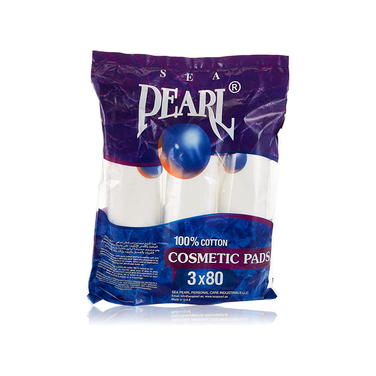 Pearl 100% Cotton pads 3 x 80s
