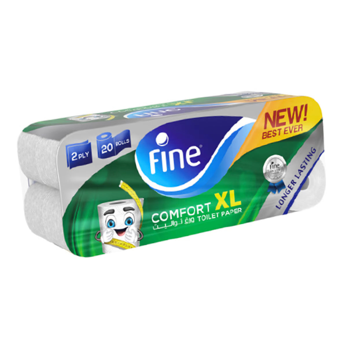 Fine Toliet Tissue Rolls Comfort XL 2 ply-20s