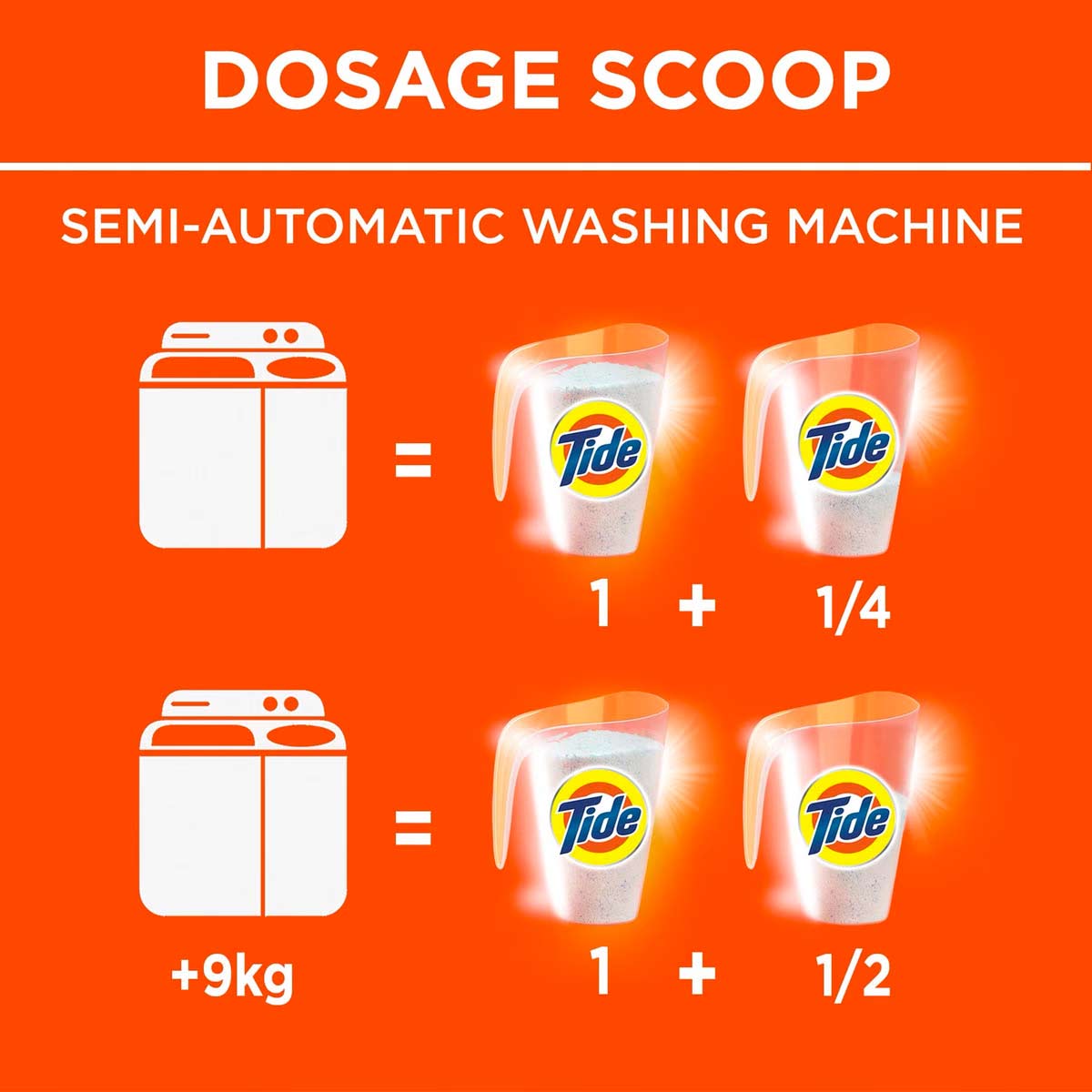 Tide Automatic Powder Laundry Detergent Original Scent 2 x 2.5kg