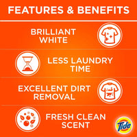 Tide Automatic Powder Laundry Detergent Original Scent 2 x 2.5kg