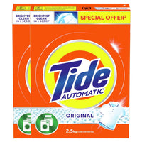 Tide Automatic Powder Laundry Detergent Original Scent 2 x 2.5kg