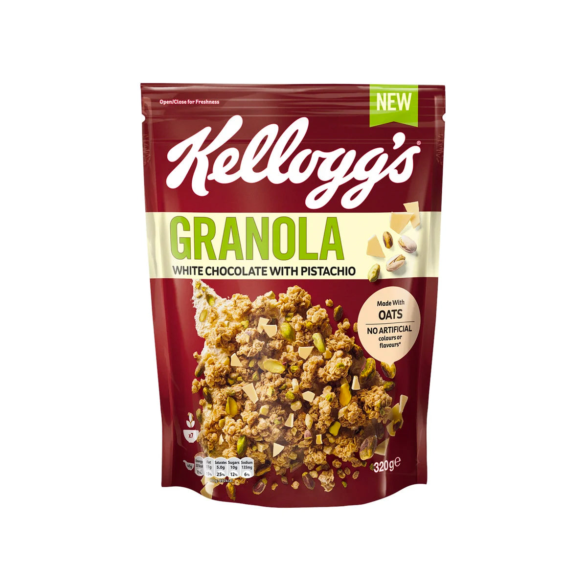 Kellogg's Granola White Chocolate with Pistachio 320Gms