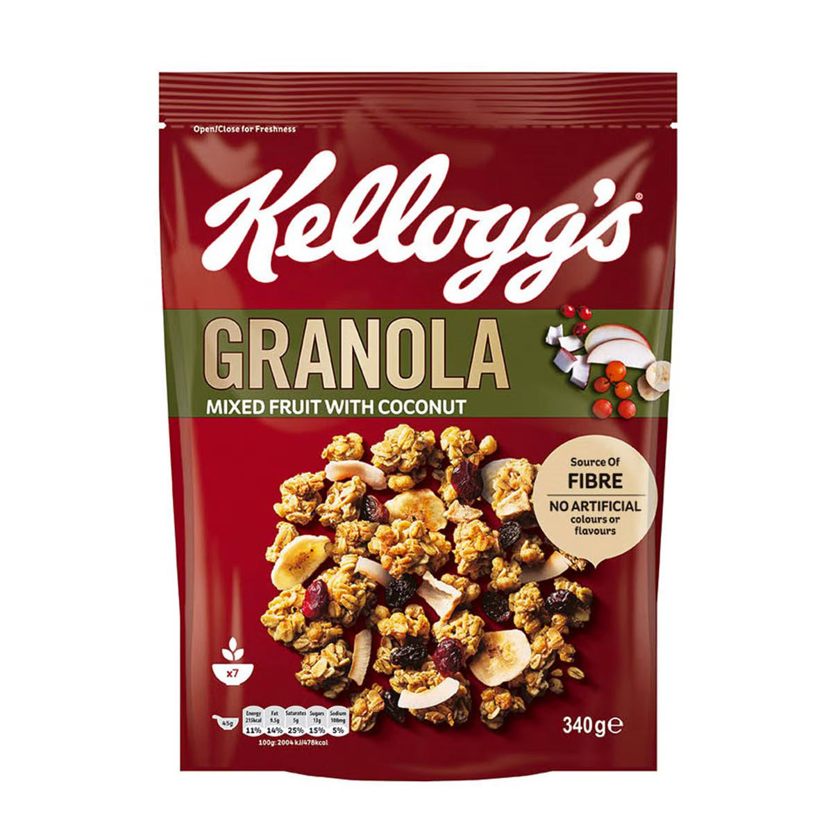 Kellogg's Granola Mixed Fruit with Coconut 340gm