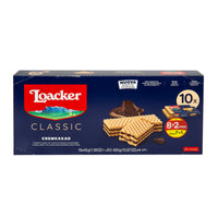Loacker Classic Crispy Waffers Dark Chocolate 10 x 45gm