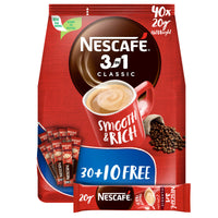 Nescafe 3 in 1 Premix Coffee 40 Sticks x 20gm