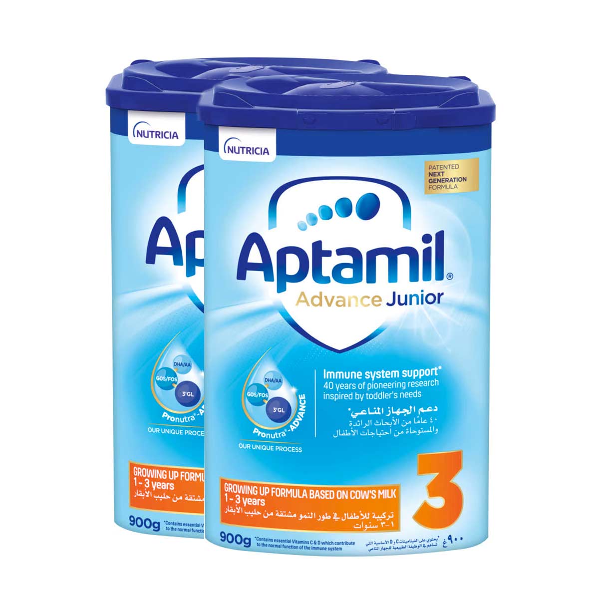 Aptamil Advance Stage 3 Growing Up Formula For 1-3 Years, 2 x 900g