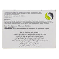 Strepsils Sugar Free Sore Throat Pain Relief Lemon Lozenges 16 count