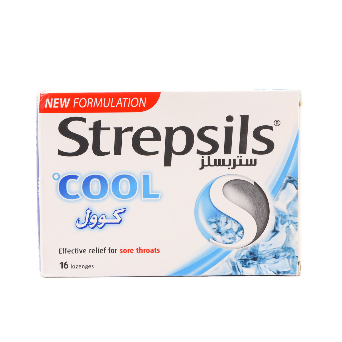 Strepsils Cool Sore Throat Pain Relief Lozenges 16 count