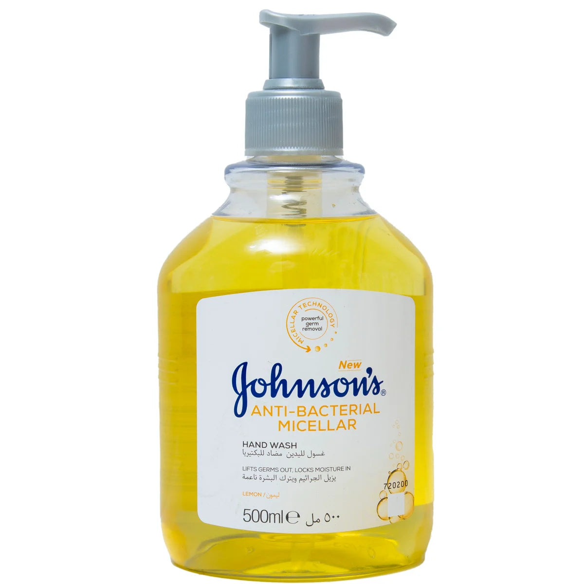 Johnsons Handwash Anti-Bacterial Lemon 500ml