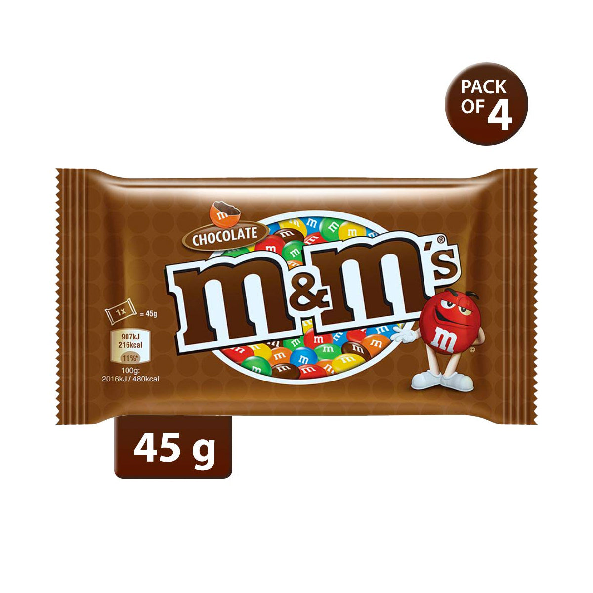 M&M's Chocolate 45gm x 4