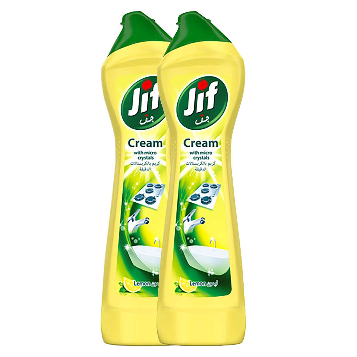 Jif Cream Cleaner Lemon 500ml x 2