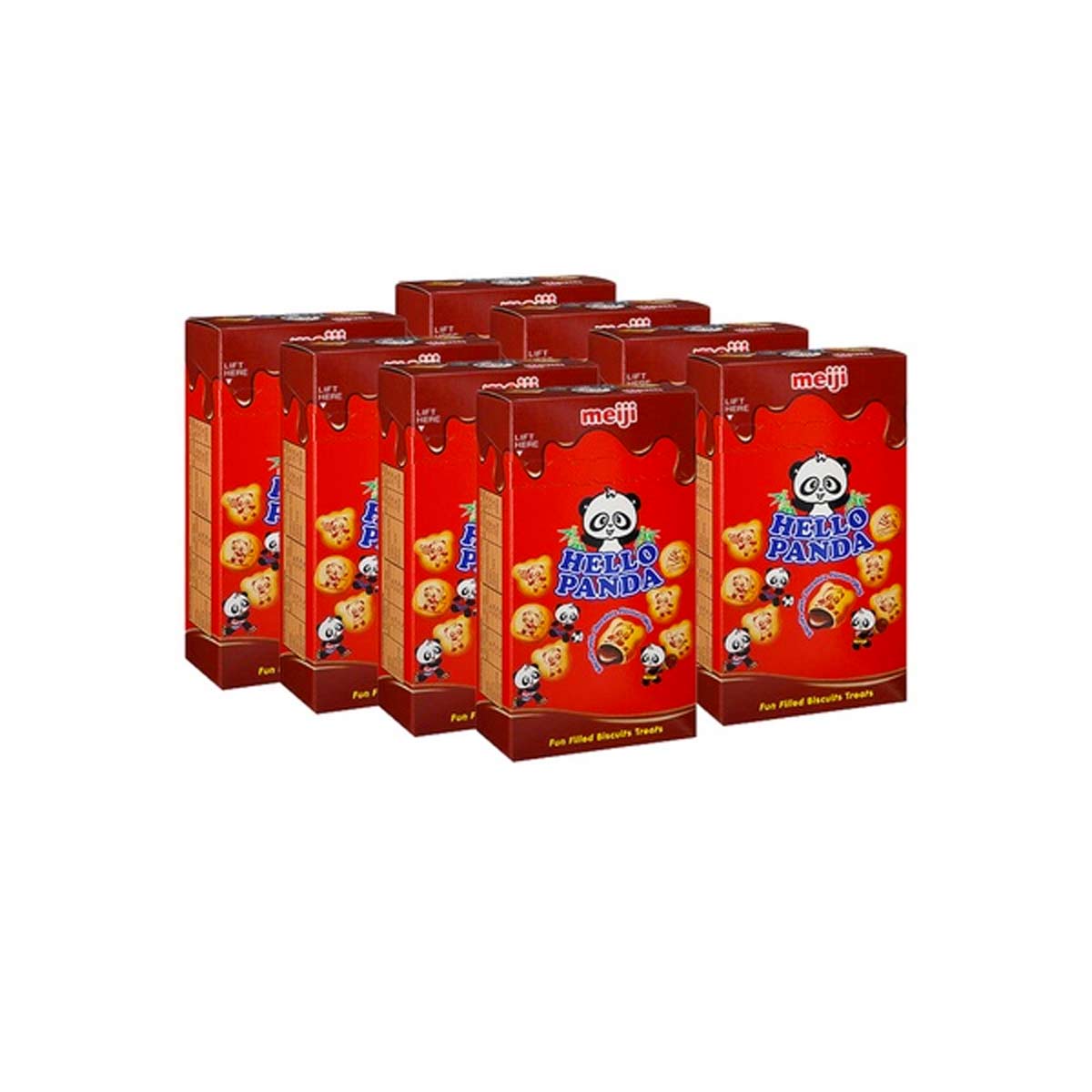 Meiji Hello Panda Chocolate Biscuits 8 x 25g