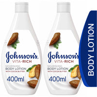 Johnsons VitaRich Body Lotion Coco Butter 400ml Twin Pack 20% off