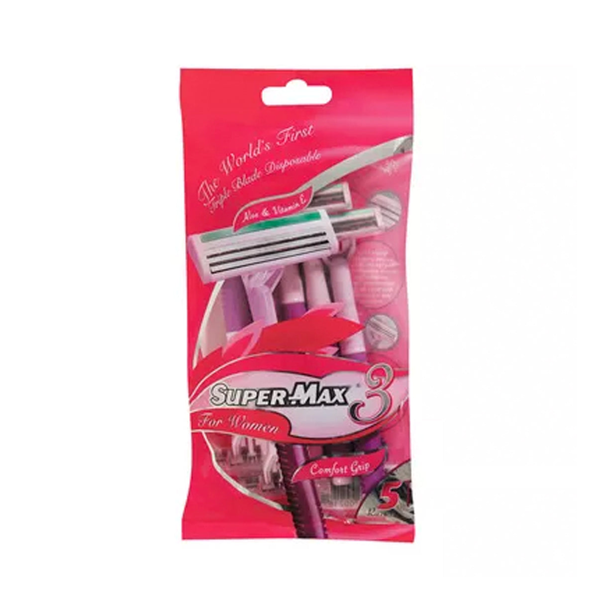 Supermax triple blade disposable Razors for Women- 10s