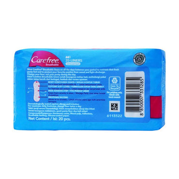 Carefree Breathable Unscented 20 Liners