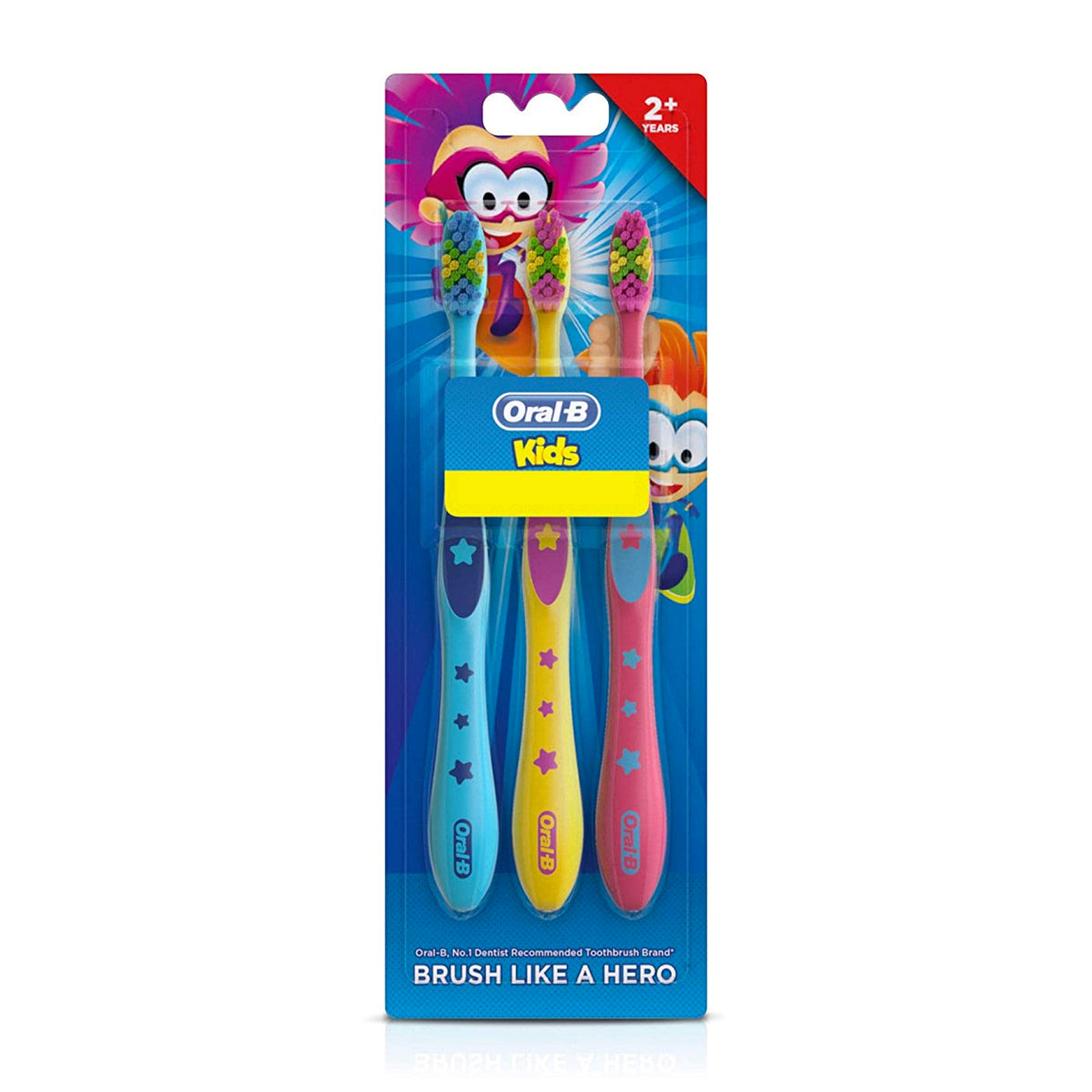 Oral-B Kids Toothbrush age 2 Years+ pack of 3