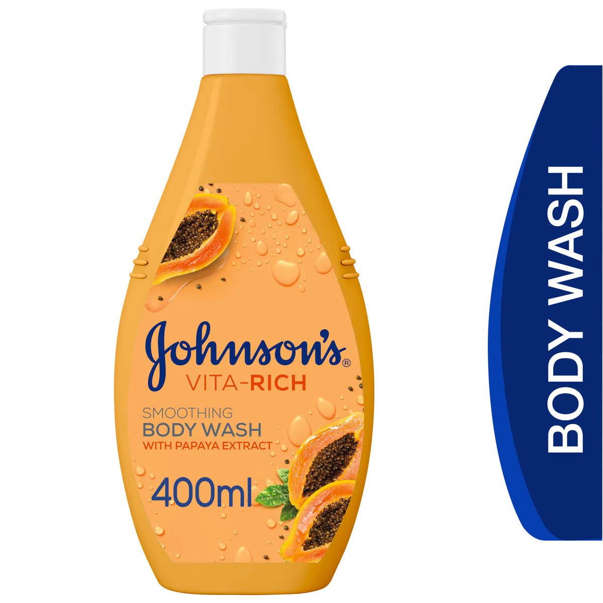 Johnson Vita-Rich Smoothing Body Wash with Papaya Extract 400 ml