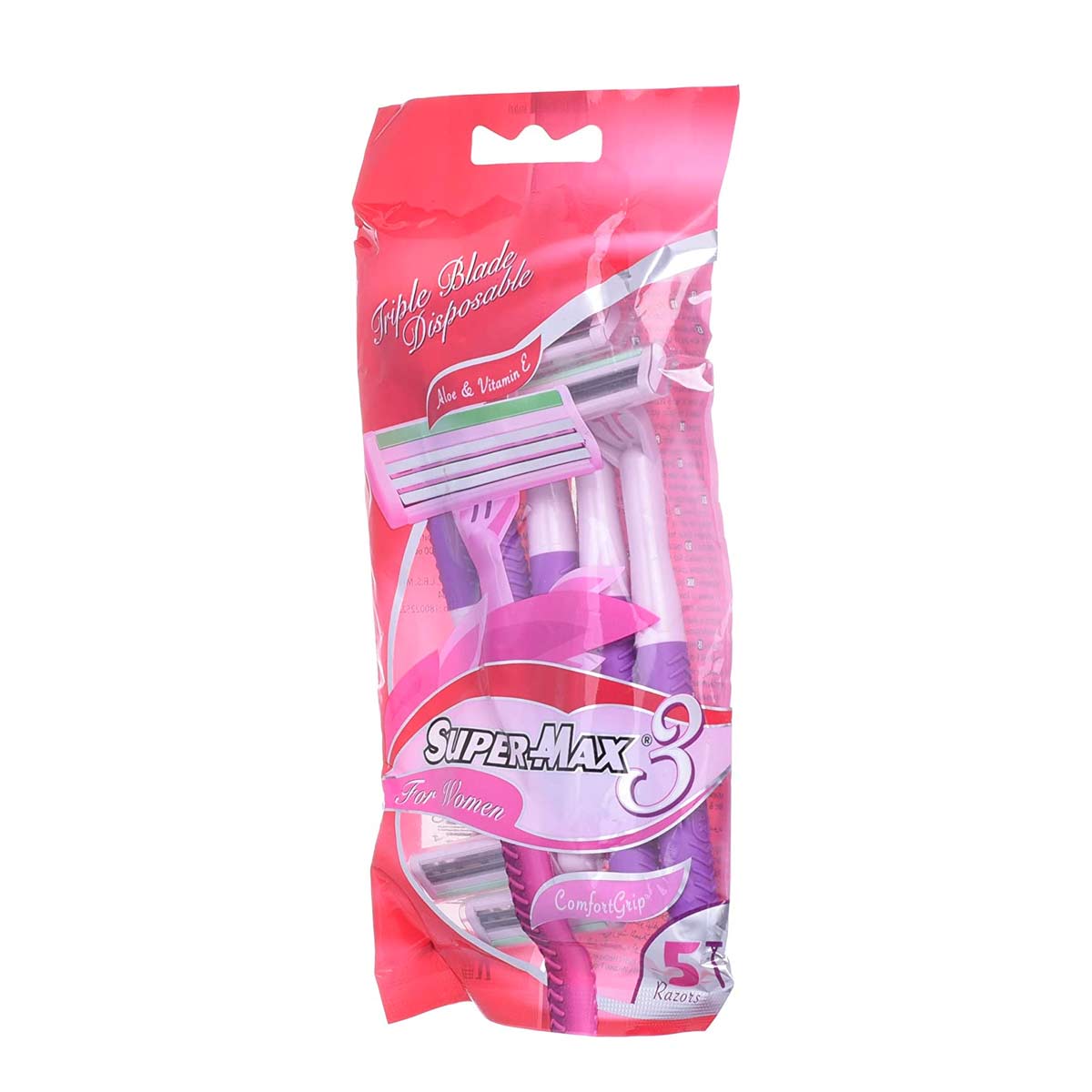 Supermax Women Triple Blade Pack of 5 Razor