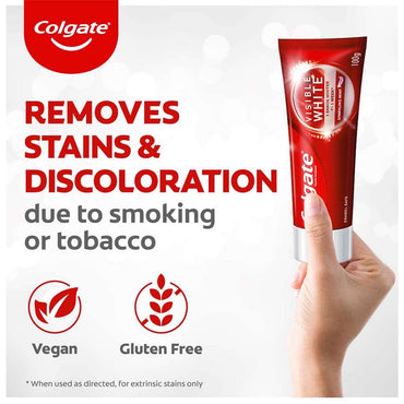 Colgate Visible White Sparkling Mint Toothpaste 2 x 100gm