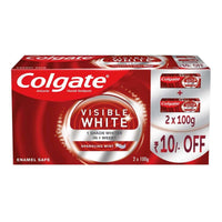 Colgate Visible White Sparkling Mint Toothpaste 2 x 100gm