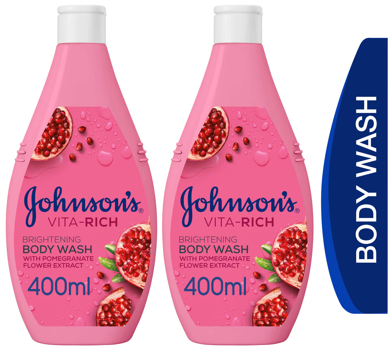 Johnsons VitaRich Body Wash Pomegranate 400ml Twin 20% off