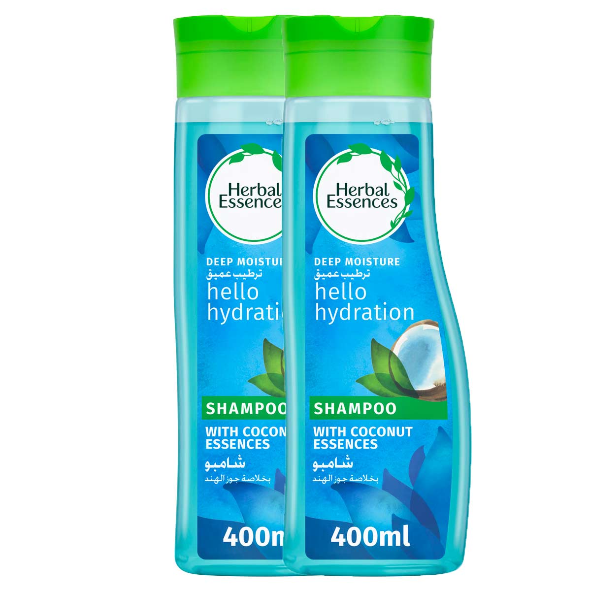 Herbal Essences Hello Hydration Moisturizing Shampoo with Coconut Essences 2x400ml