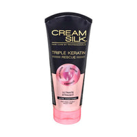 Cream Silk Triple Keratin Rescue Conditoner for Ultimate Straight 170ml
