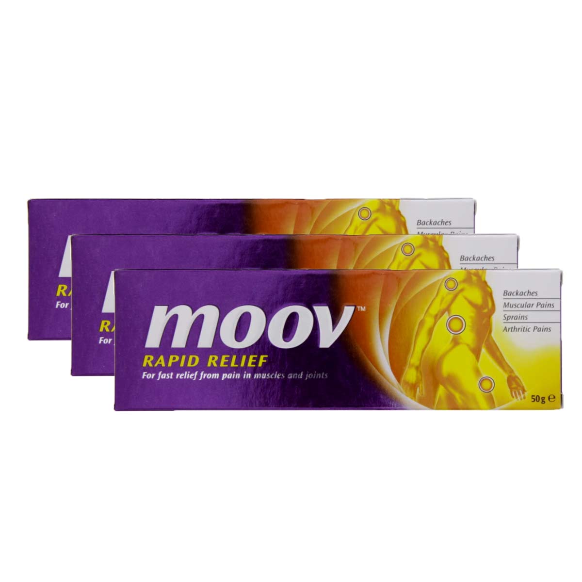 Moov Rapid Relief 3 x 50gm