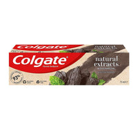 Colgate Fluoride Toothpaste Natural Extracts with Charcoal + Effective Whiitening 75ml (100gm)