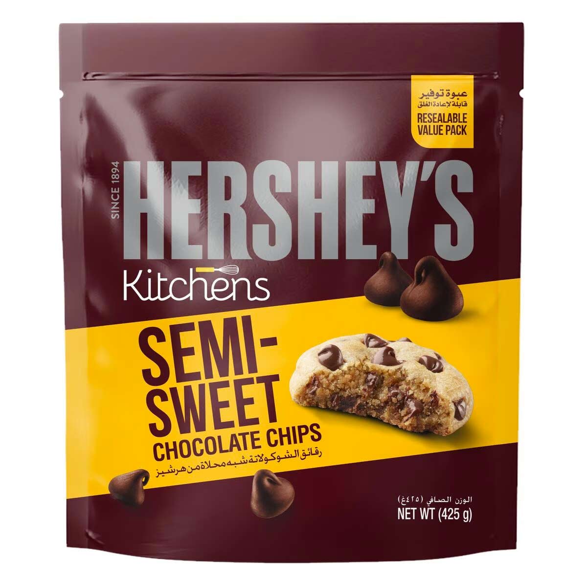 Hersheys Kitchens Semi-Sweet Chocolate Chips 425g