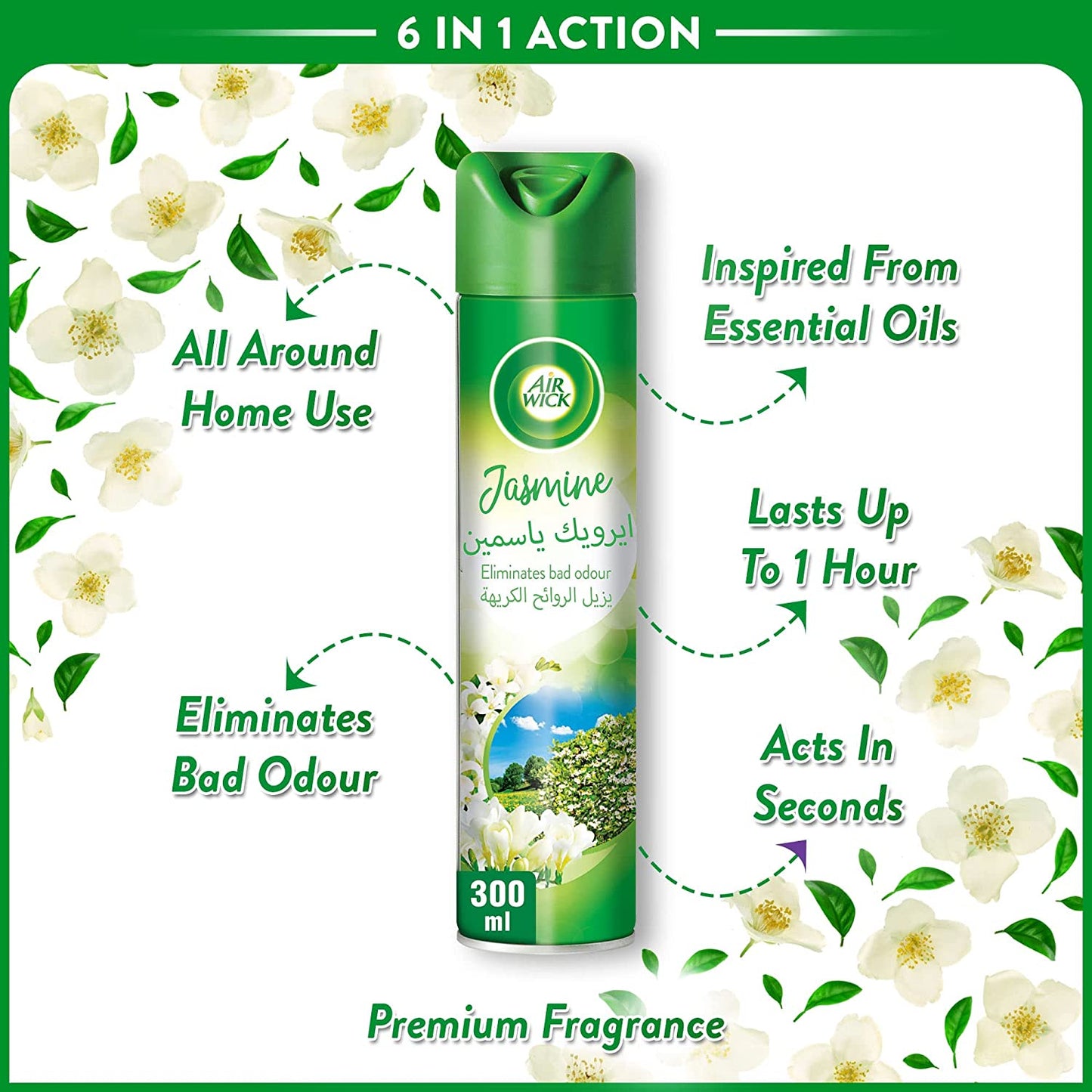 Airwick Aerosol Jasmine 300ml